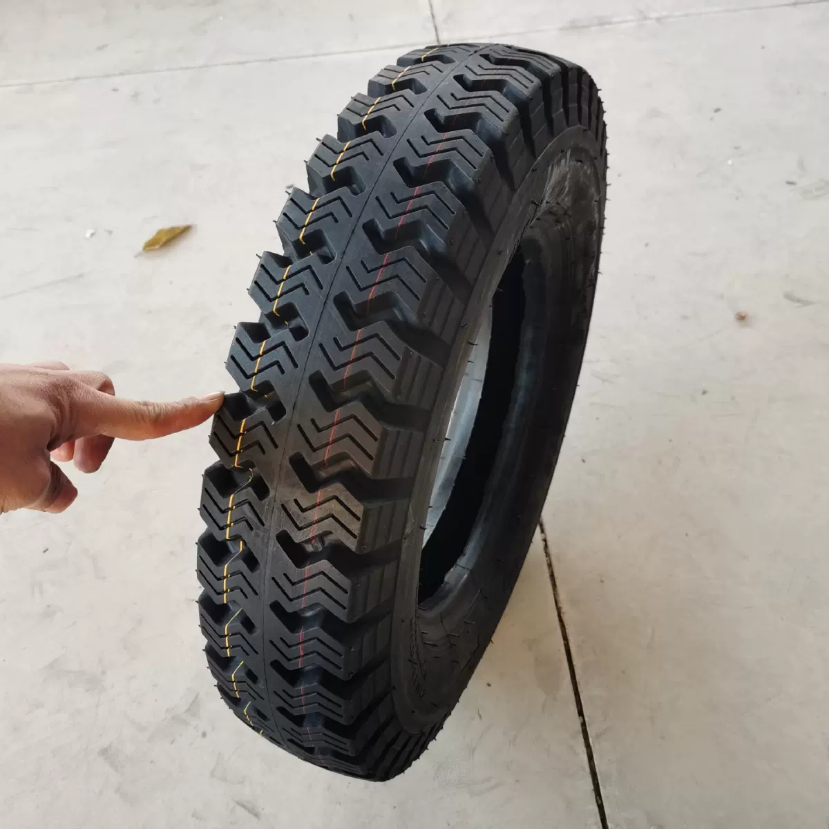 矿山专用拖拉机三轮车轮胎400/450/500-12-14 550-16加厚耐磨载重