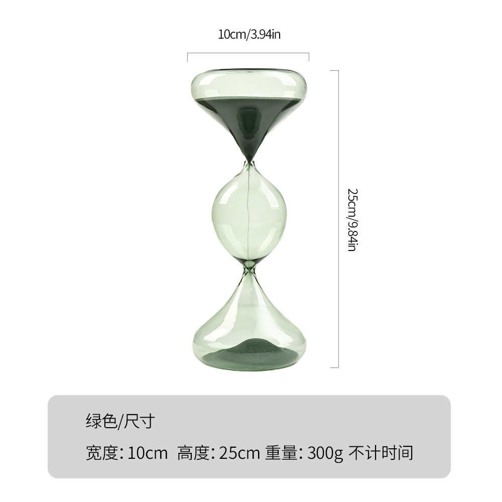 Reloj de arena de vidrio creativo de tres capas de geometría reloj de arena cronometrador de decoración de hogar nórdico al por mayor fábrica image 7