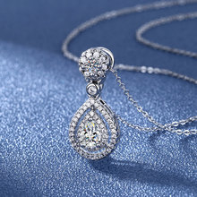 wish�����ʯ��Ů�18k���i��� ˮ�����ε����׽�ɫ3A�ʯ�Ʒ