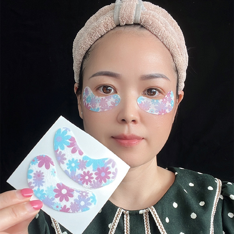 半断眼贴 无纺布法令纹女士细纹布粘贴眼膜贴保湿V型提那面膜批发