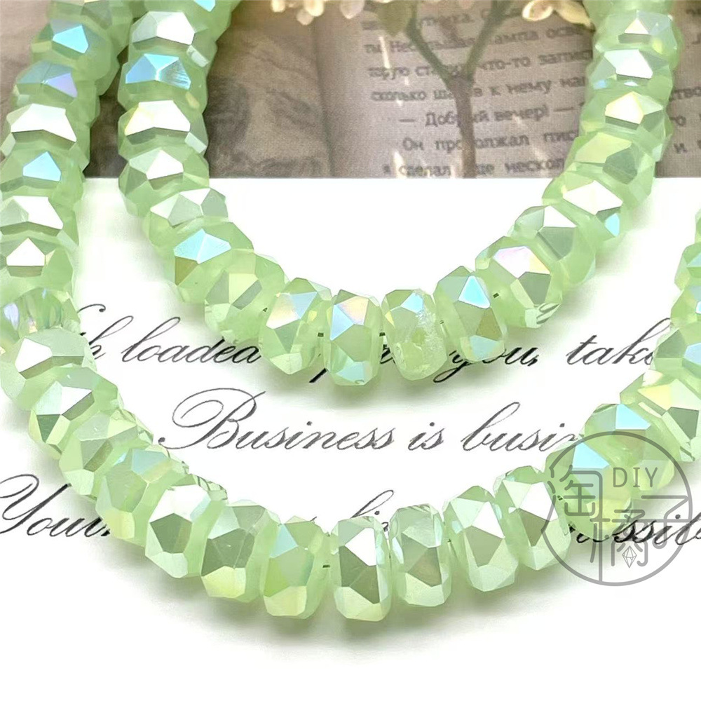 8mm Rainbow Wheel Jingjing Diy Jewelry Este embrión Vidrio Cristal Jewelry Pulsera Collar Moda Jewelry Accesorios dispersos