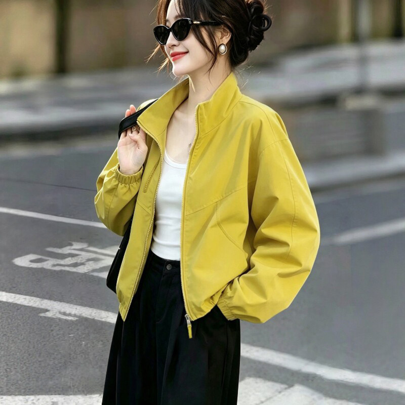 Super stylish Korean-style thin jacket for women in early autumn, 2026 new model, popular hot-selling short coat this year