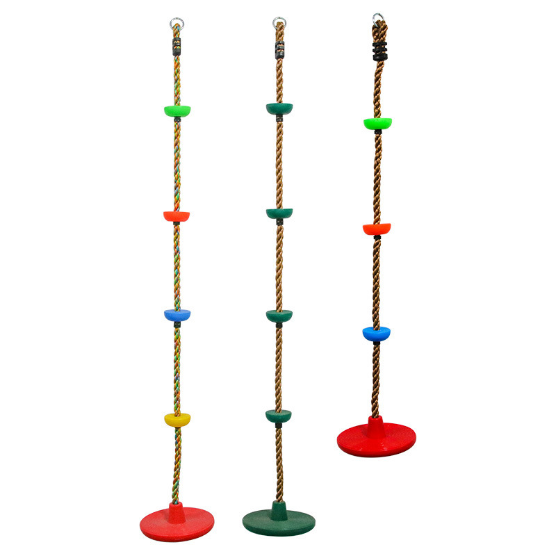Juguetes de los niños al aire libre Amazon plástico fitness gran disco Swing cuerda escalera escalada cuerda caminar juguetes cinturón plano