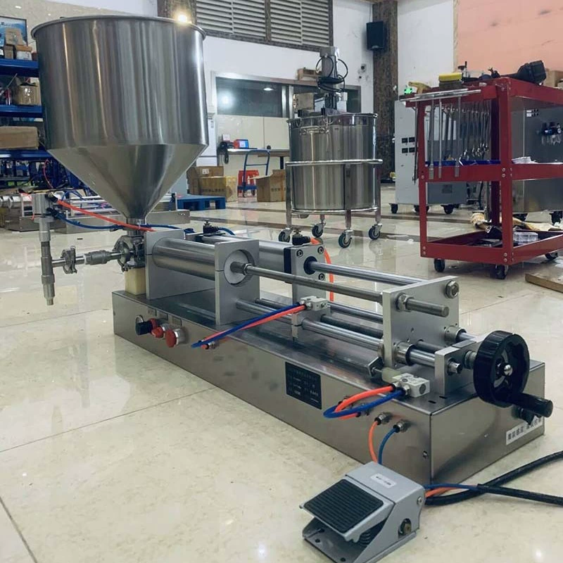 Чистая пневматическая горизонтальная машина завалки соуса меда пасты кунжута стирального порошка соуса чили Автоматическая количественная Жидкостная