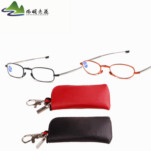 Exquisite pen holder display, anti-blue light antenna reading glasses, lighter box, traveling street stall foldable reading glasses