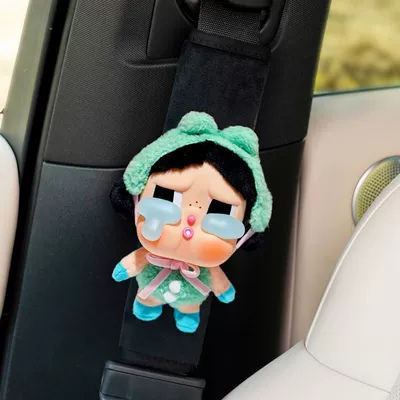 Shoulder Pad Cute Plush Doll: Seat belt shoulder pad - crying-baby-black-plush-shoulder-pad-1-no-specifications