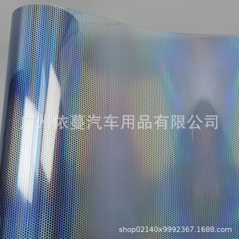 Car Color Changing Film 6D Honeycomb Diamond Light Film Colorful Color Changing Taillight Color Changing Film Laser Headlight Film Sticker