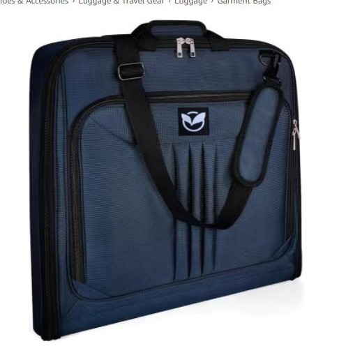 亚马逊商务旅行袋男女短途出差服装包大号西装包防水旅行袋登机包