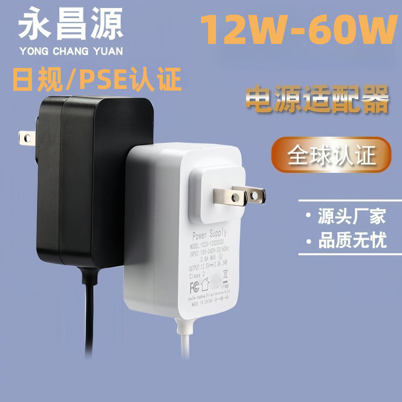 12V1A12V2A12V3A12V4A Japanese Power Adapter Pse Certified 12V5A Japanese Adapter