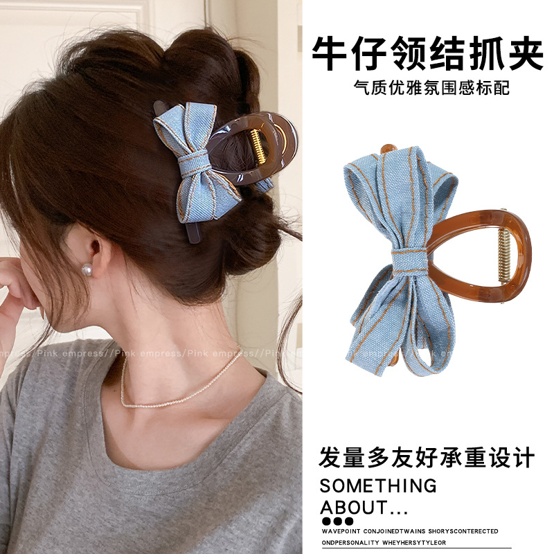 Clip de agarre de botón rojo de Encora para mujer nuevo clip de tiburón de pelo de disco de estilo de alta calidad en la parte posterior de la cabeza horquilla de temperamento