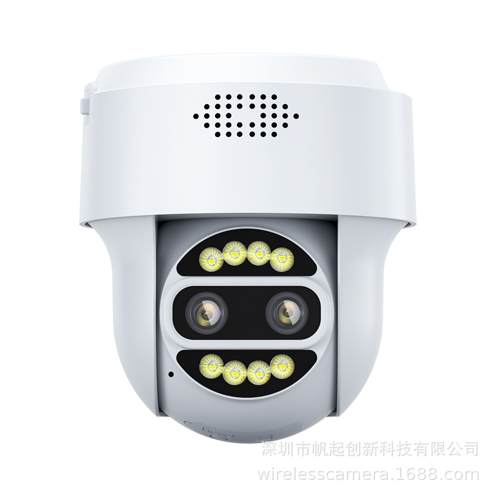 camhipro无线室内双目变焦云台半球摄像头4G监控器手机远程wifi