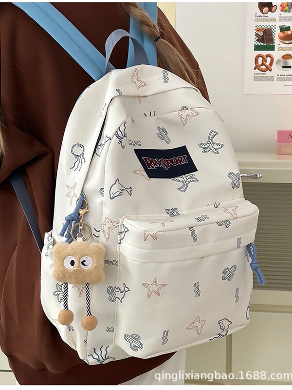 新しい日本クロスボーダーバックパック中学生と高校生のスクールバッグカップルスタイル大容量旅行軽量バックパック|undefined