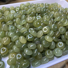 新疆和田玉平安扣吊坠 青玉小号平安扣面包圈手链脚链配饰挂坠