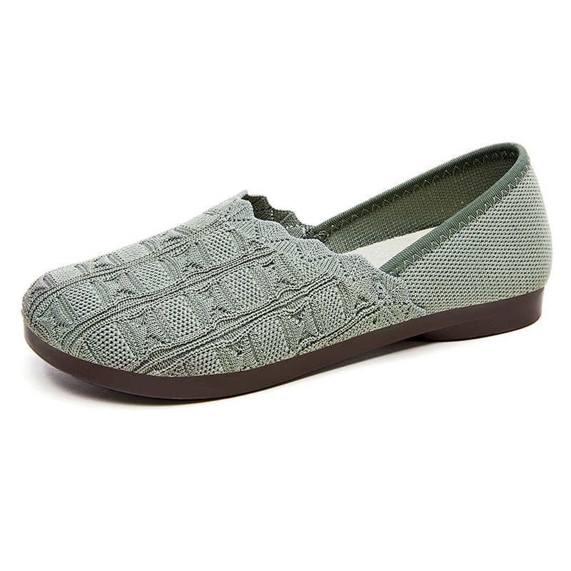 Zapatos de mujer verano nuevo estilo casual zapatos individuales envío transfronterizo suela suave sin pies cansados zapatos de mujer transpirables zapatos de madre de un pie