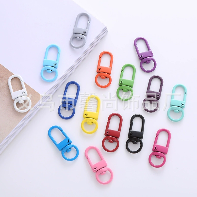 Карамельный цвет сплав вращающаяся дверная пряжка аксессуары для багажа плечевой ремень крючок брелок цвет краска завод прямая продажа