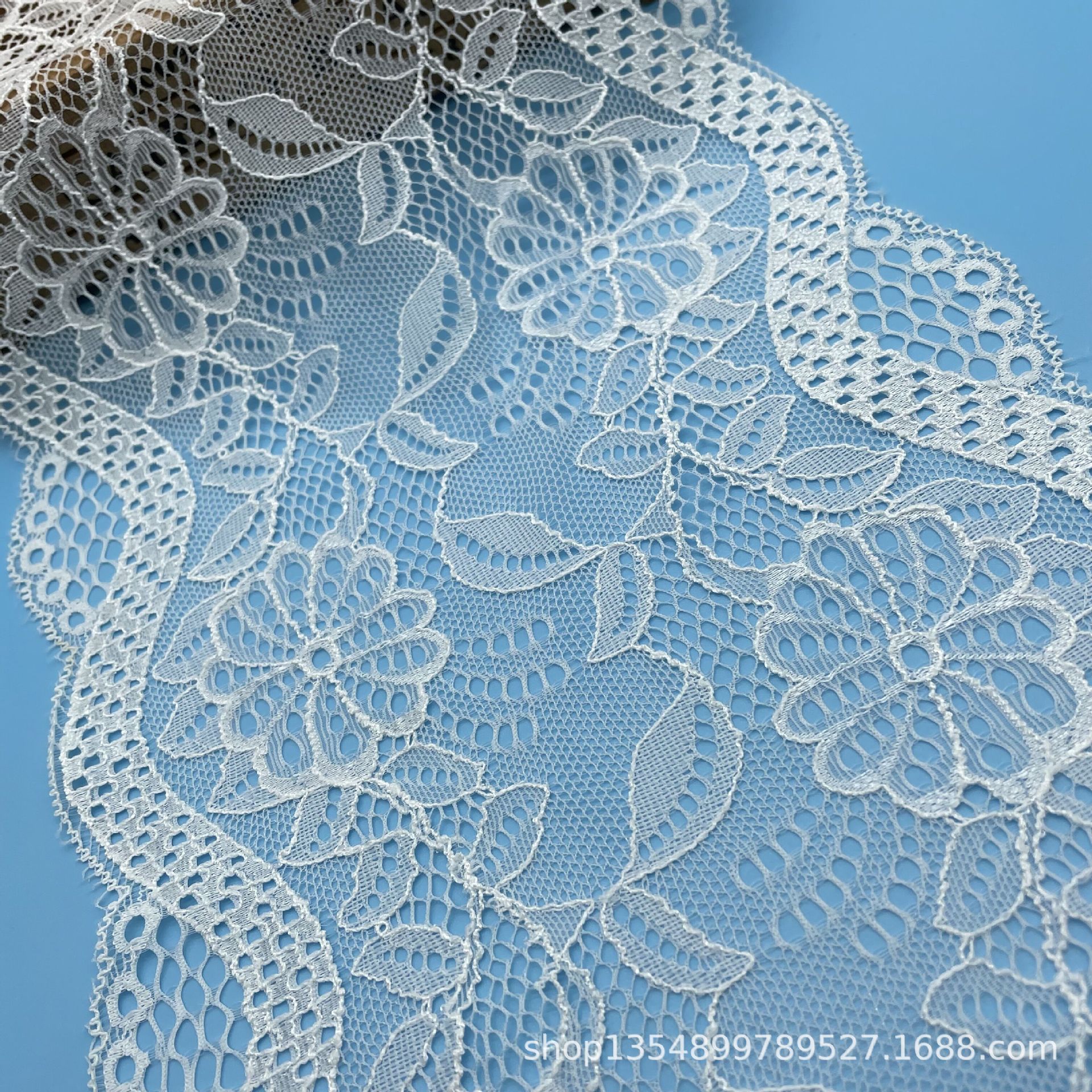 弹力大边18cm电脑版贾卡弹力蕾丝花边 情趣内衣 服装辅料