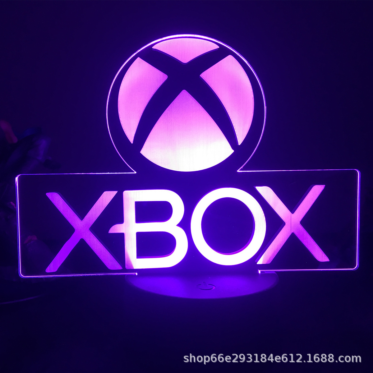  Controlador de juegos PS/Xbox con auriculares 3D, lámpara LED multicolor, acrílico, regalo para exportación