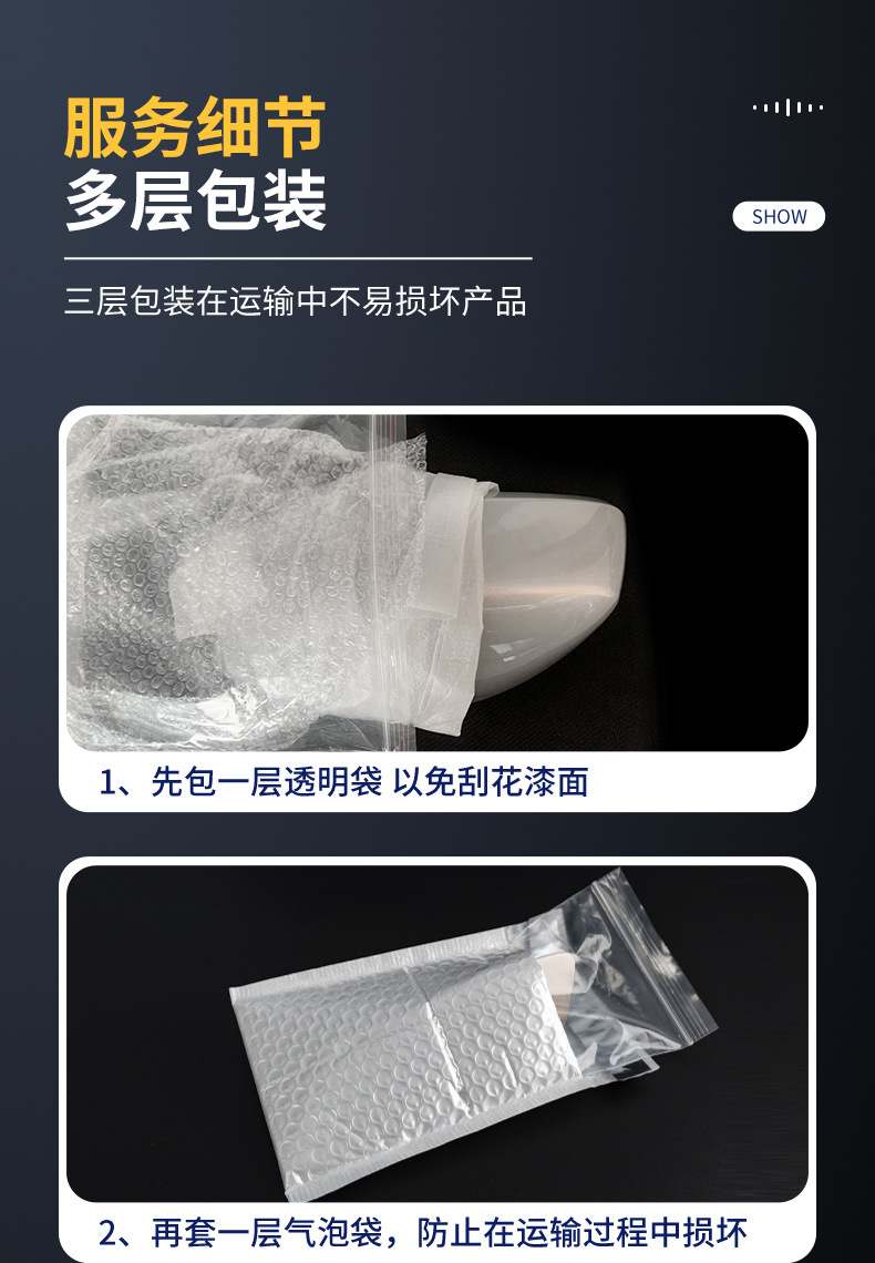 Suitable for 12-18 and 19-24 Audi A6L rearview mirror housing, A7 reversing mirror base, turn signal light