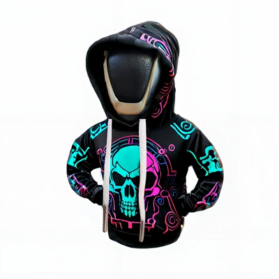 Hooded Skull Interior Decoration Accessories Sürətlər qutusu və əl tormozu başlıqları - blue-pink-skull
