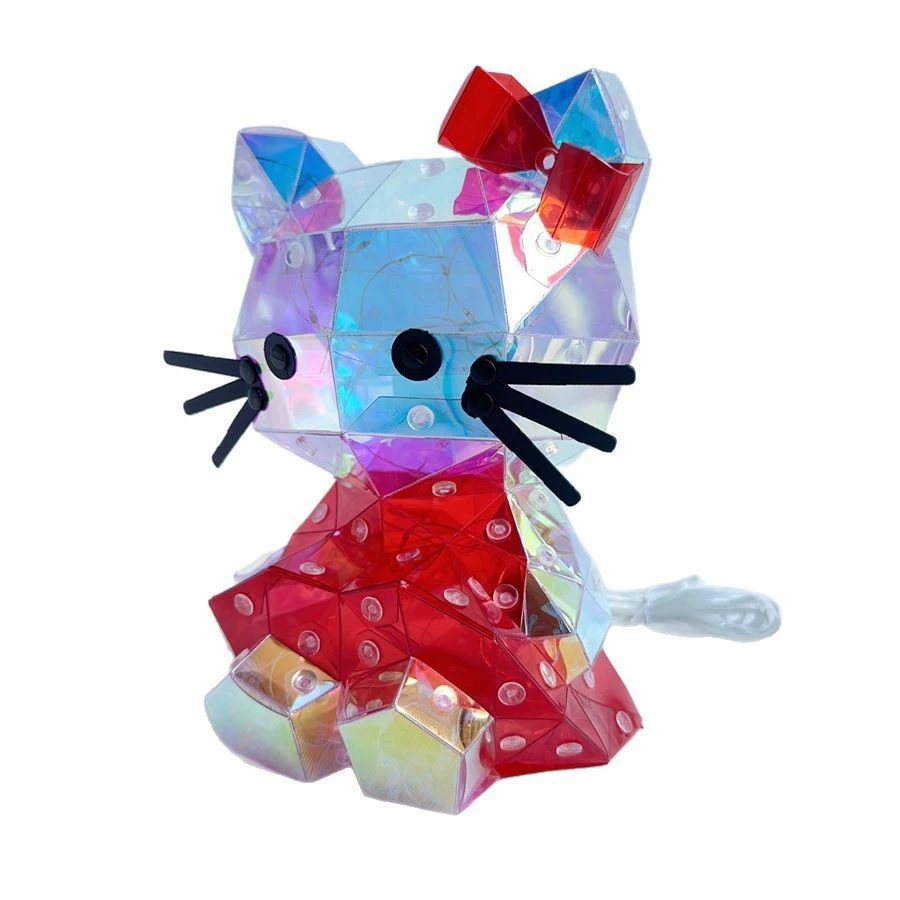 Ляitao игрушка, ночник с бантом, кошка, котёнок, подарок для девочки