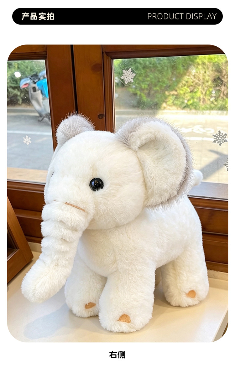 Cute Elephant Plush Pillow Cross-Border Plush Toy Comfort Pillow Sleeping Companion Doll Baby Sleeping Pillow Wholesale