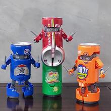 汽水机器人变形易拉罐玩具饮料变型儿童可乐男孩模型金刚宝宝