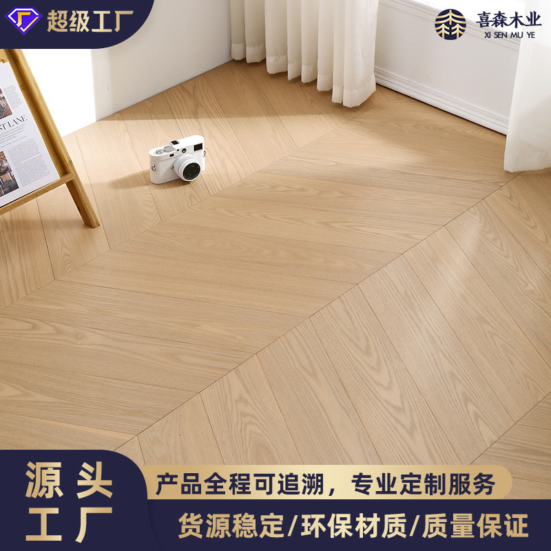 New Three-Layer Solid Wood Flooring Bedroom Wood Floor Solid Wood Underfloor Heating Composite Huzhou Indoor Oak Home Natural