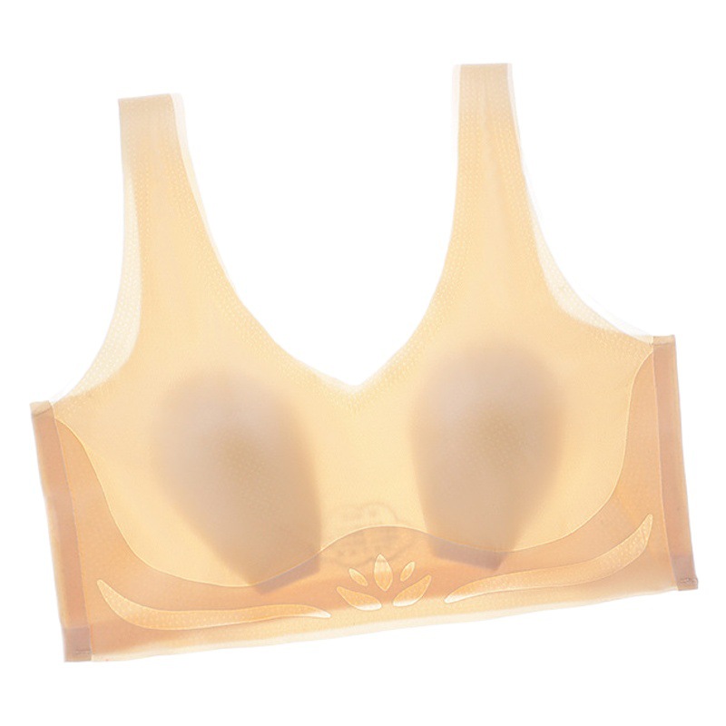 Orejas de conejo finas de verano sujetador sin costuras pecho grande inalámbrico que adelgaza el pecho que adelgaza la belleza sin costuras tubo trasero chaleco superior