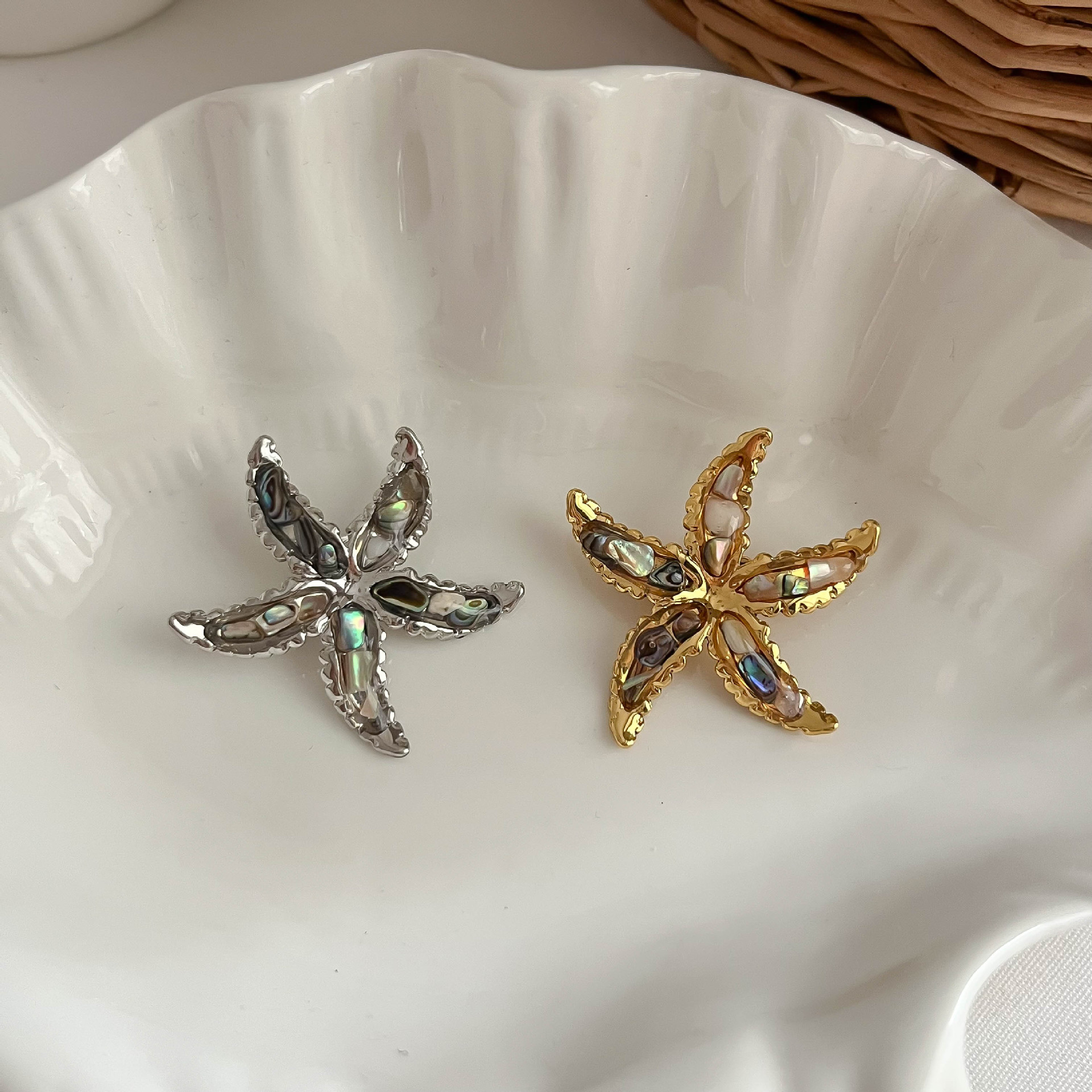 Vintage zeester broche voor dames luxe speld voor kleding_voghion.com