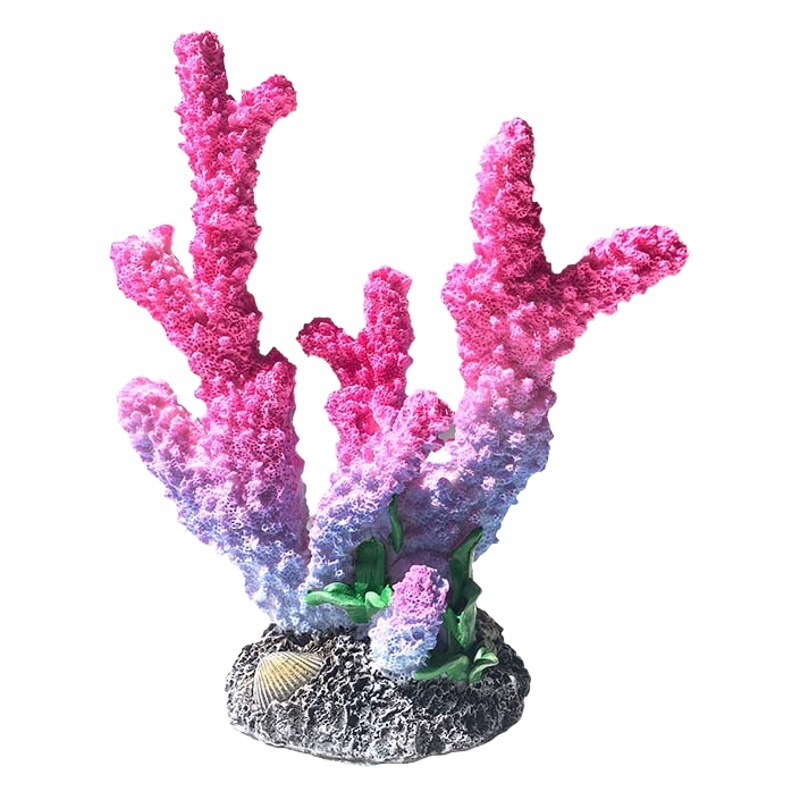 Artesanía de resina de paisajismo de acuario de coral artificial