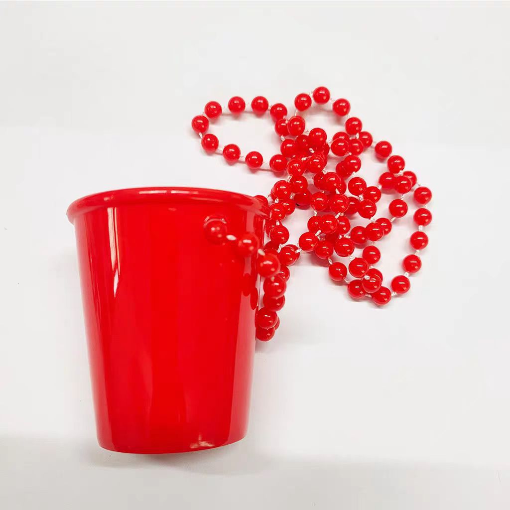 Navidad irlandesa carnaval de plástico de color cuentas de fiestas accesorios collares de carnaval fabricantes terminados