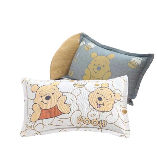 New Arrival 100% Cotton Gauze Children's Pillowcase Cute Cartoon Baby Pillow Core Cover Universal Four Seasons Soft Skin-Friendly
