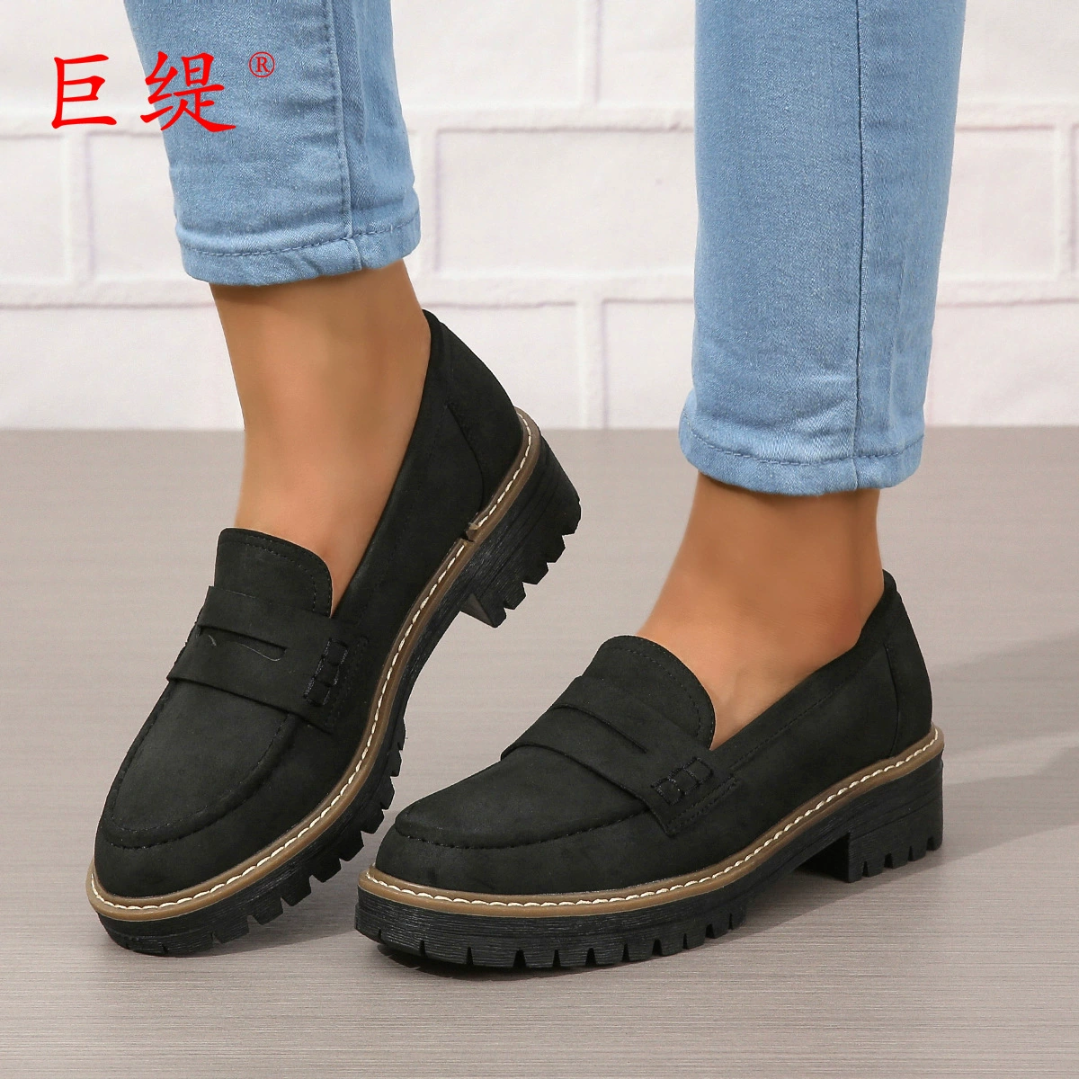 巨缇 (Cross-border trading), summer loafers, (Physicals), plus size