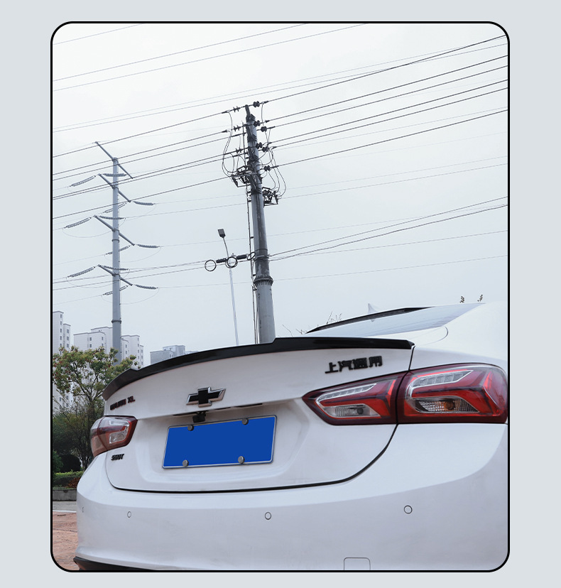 16-24 Models of Malibu XL Modified Sports Rear Wing, Non-Destructive and Punch-Free Fixed Wind Rear Wing, Sports Car Rear Wing