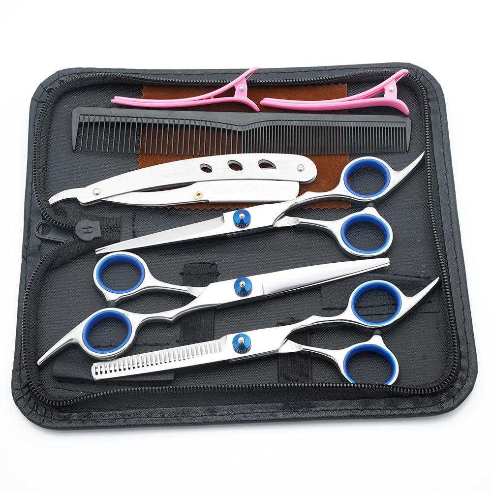 Estilista profesional, tijeras de corte de pelo, corte de pelo, corte de pelo, corte de pelo, corte de dientes fino, juego de corte de belleza con flequillo especial para peluquero