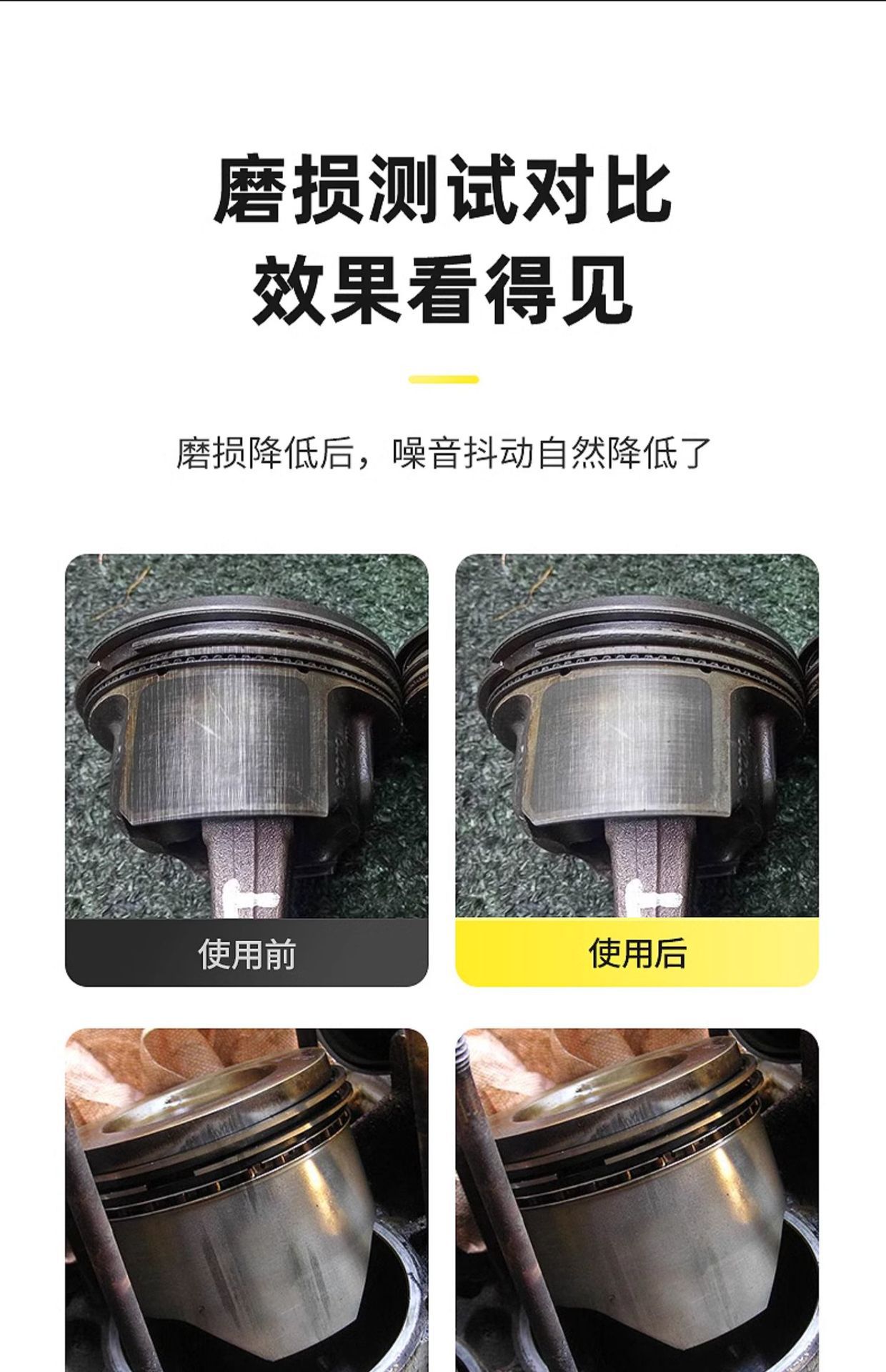 Car Engine Fuel Consumption Reducer, Noise and Vibration Suppressor, Powerful Anti-Oil Burning Agent, Anti-Wear Protection Oil Additive