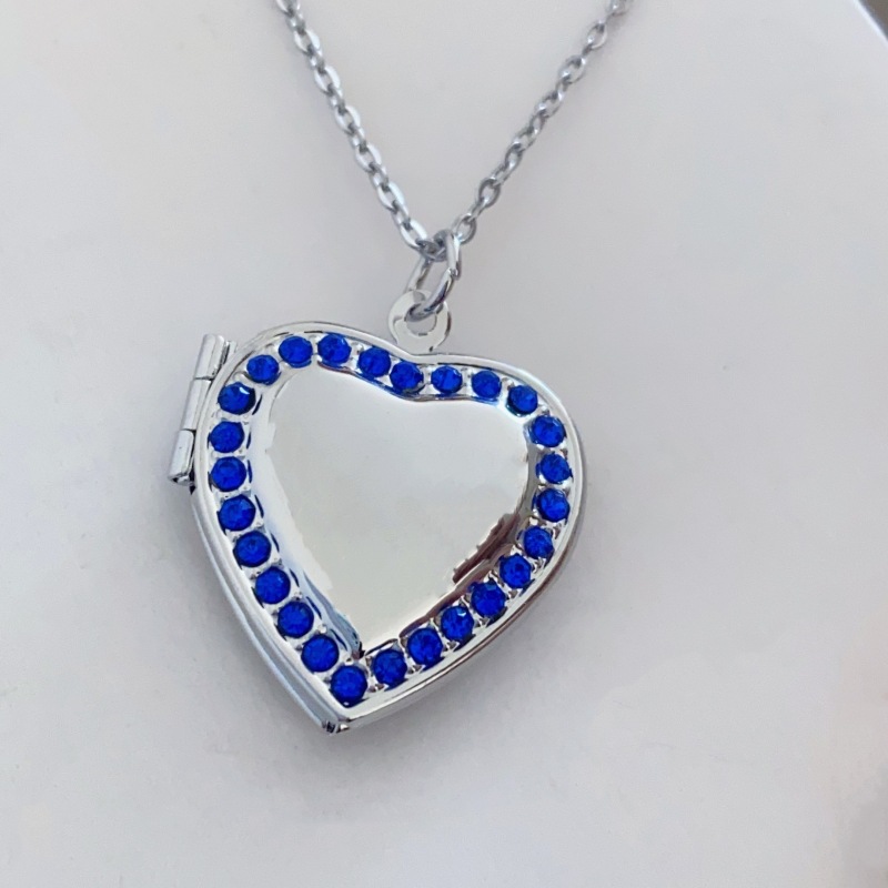 Colgante azul A63-18-38 + Cadena de acero de titanio