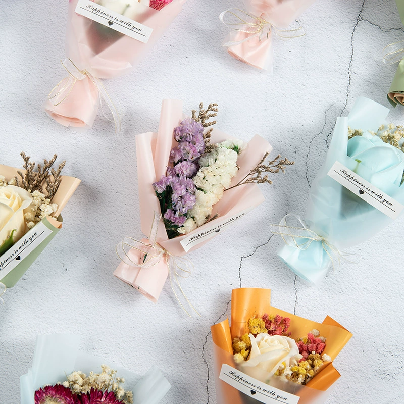 Искусственный букет мини, Baby's Breath и сухоцветы, 15×10 см, подарок-принадлежность
