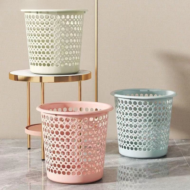 Thickened Household Trash Can for Kitchen, Living Room, Bedroom, Bathroom, Student Dormitory, Plastic Wastebasket, Free Shipping to Your Home