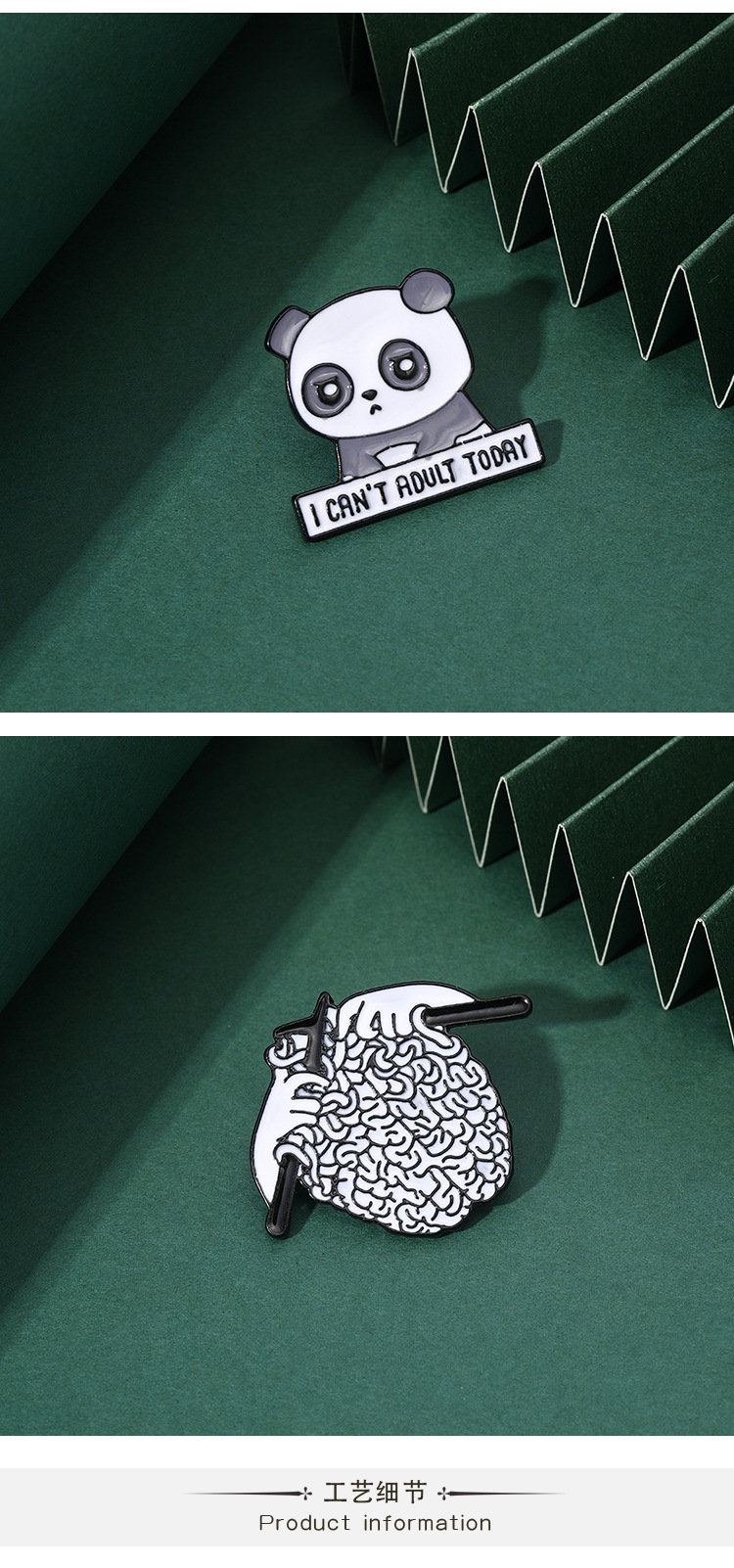 Animal, Letter Pattern Unisex Gender Stoving Varnish Design Cartoon Style Style Cartoon Style Pin Animal Letter Alloy Stoving Varnish Unisex Brooches