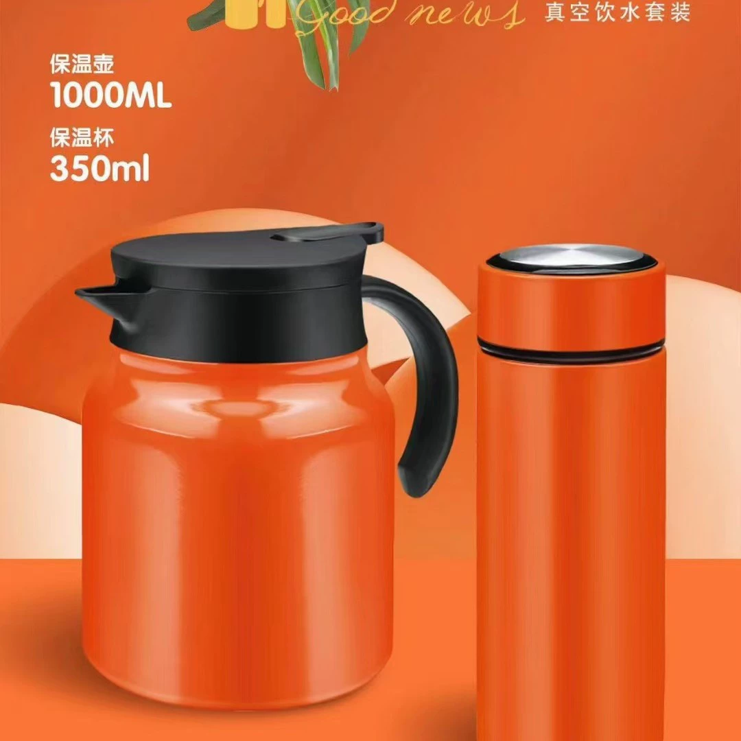Vacuum thermos, set, high quality capacious teapot, Birthday gift