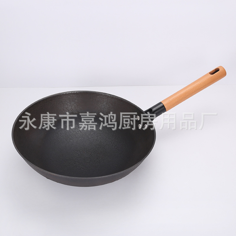 구식 비 스틱 선철 냄비 주철 비 스틱 팬 두꺼운 선철 팬 물리적 비 스틱 코팅 수제 팬