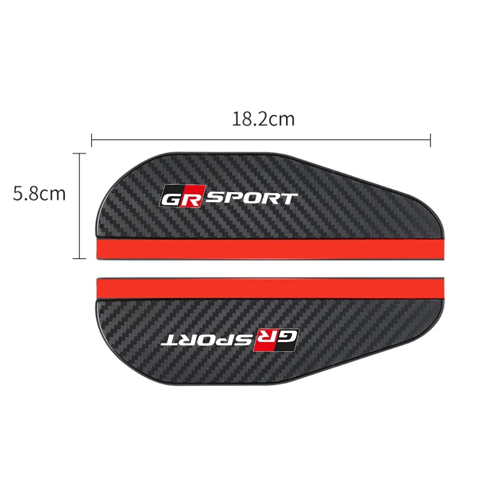 Cross-Border Car Rearview Mirror Rain Shield Thickened Carbon Fiber Texture Rearview Mirror Rain Shield Factory Direct Sale