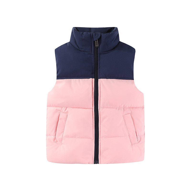 2024 Chaleco de algodón para niños Otoño e Invierno para niños y niñas forrado de lana engrosado chaleco cálido ropa de jardín de infantes Chaleco de bebé