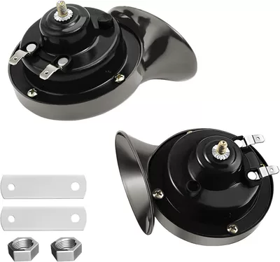 Electric Horn Generation Train – Car horn/tweeter - a-pair-of-black-12v