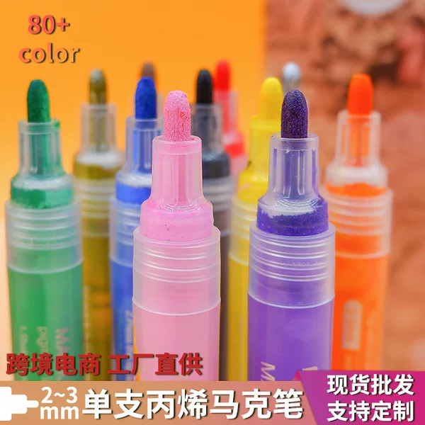 Acrylic Paint Body Painting Student Graffiti Painting Single Color Marker Pen Handmade Student Painting Graffiti