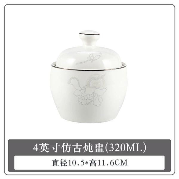 【Yicheng Flowers Bloom-Silver Border】Anti-imitation stew pot