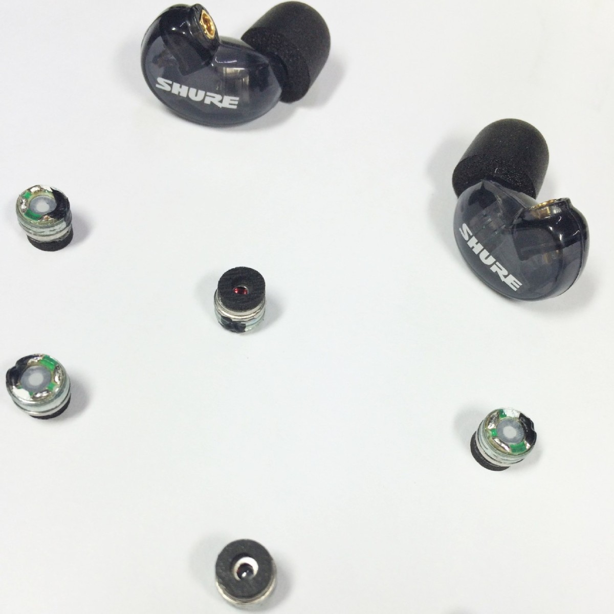 批发原厂DIY舒尔215动圈喇叭6.9毫米动圈单元圈铁耳机单元特价卖