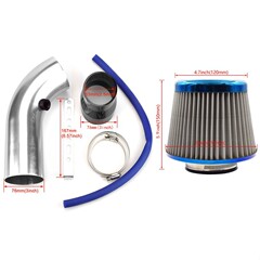 Car air cooling intake kit, upgraded aluminum pipe set, universal 76mm/3inch mushroom head
