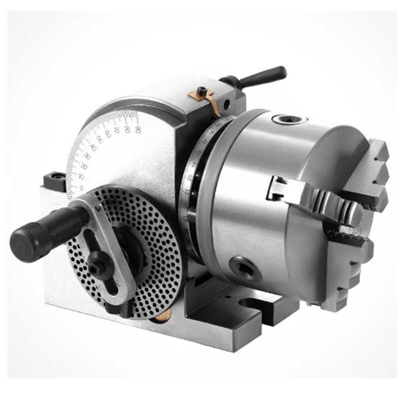 BS - 0 5 pulgadas 3 garras mandril conjunto de cabeza de indexación precisión semicircular cabeza de indexación fresadora giratoria